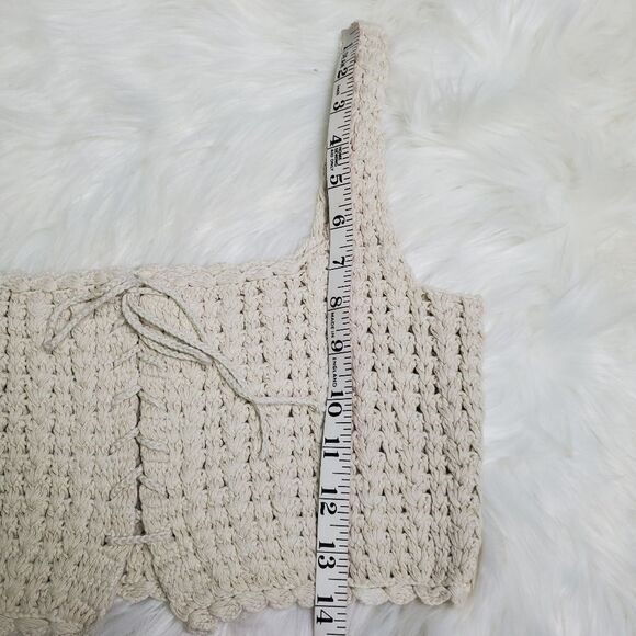 BP Crochet Knit Crop Top S/M - Picture 8 of 9